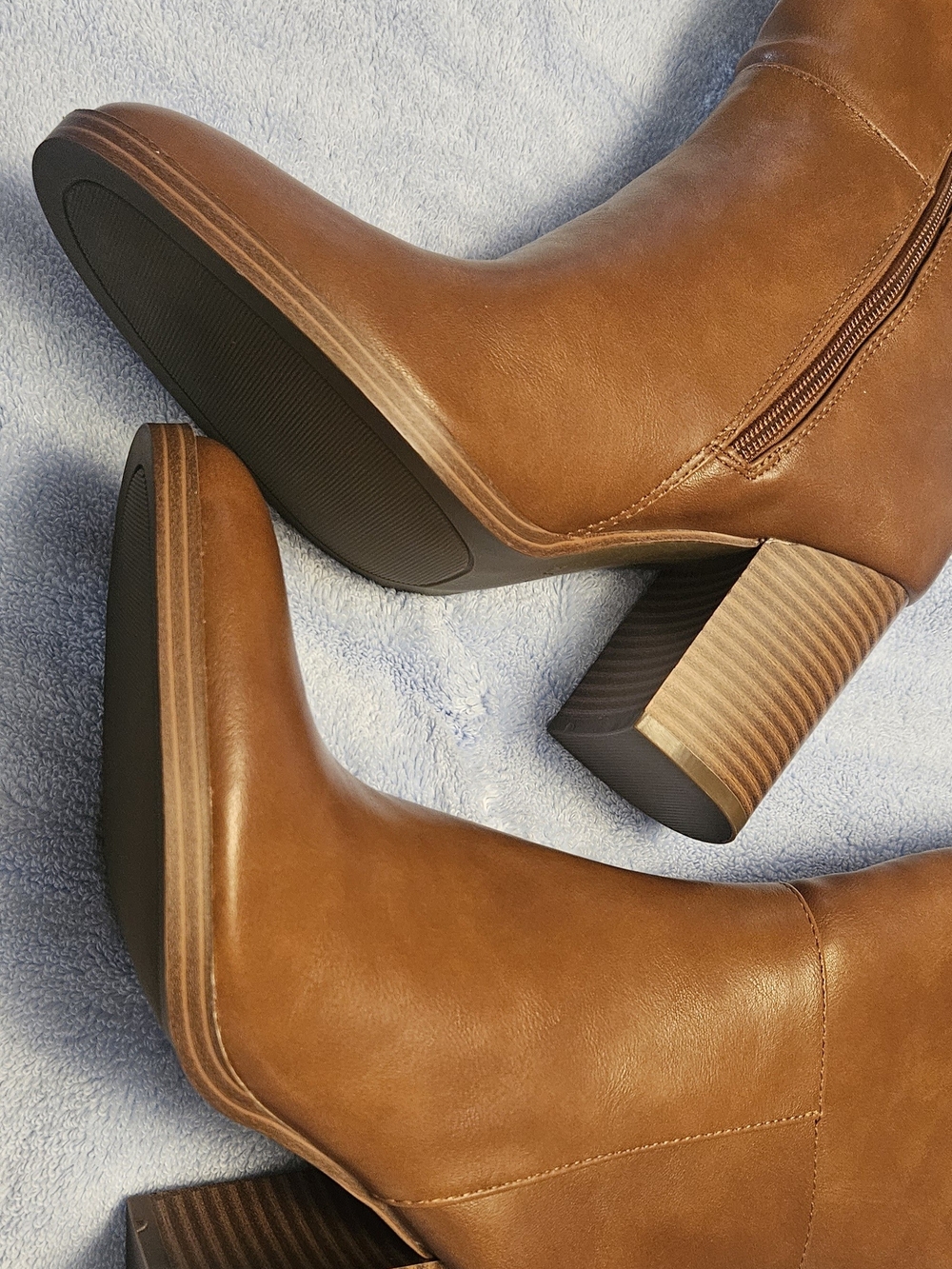 Women's Tall Boot Cognac Size 9.5M